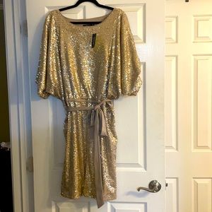 Champagne colored Sequin dress